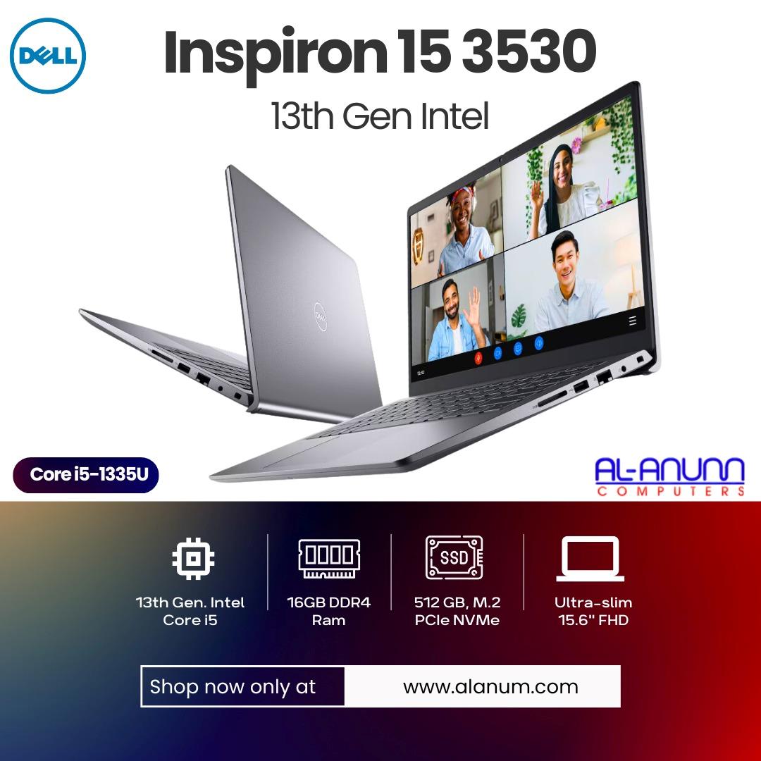 Dell Vostro 3530 - Core i5 13th Gen, 16GB RAM, 512GB SSD, 15.6" FHD, DOS - Black - MojoTech